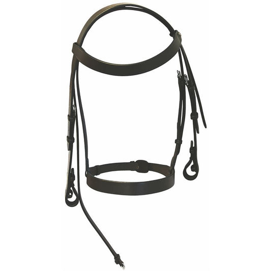 Boomerang Equestrian - Breeze Up Hunting Bridle Black