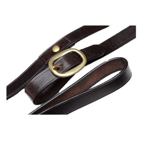 Boomerang Equestrian - Breeze Up Long Leather Lead