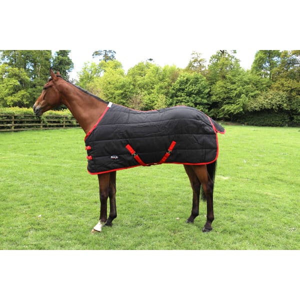 400g Stable Rug Breeze Up Standard Neck Stable Rug 400g Black - Boomerang Equestrian