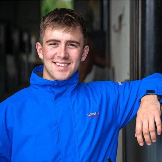 Boomerang Equestrian - Breeze Up Unisex Oxford Blouson Winter Jacket Royal Blue