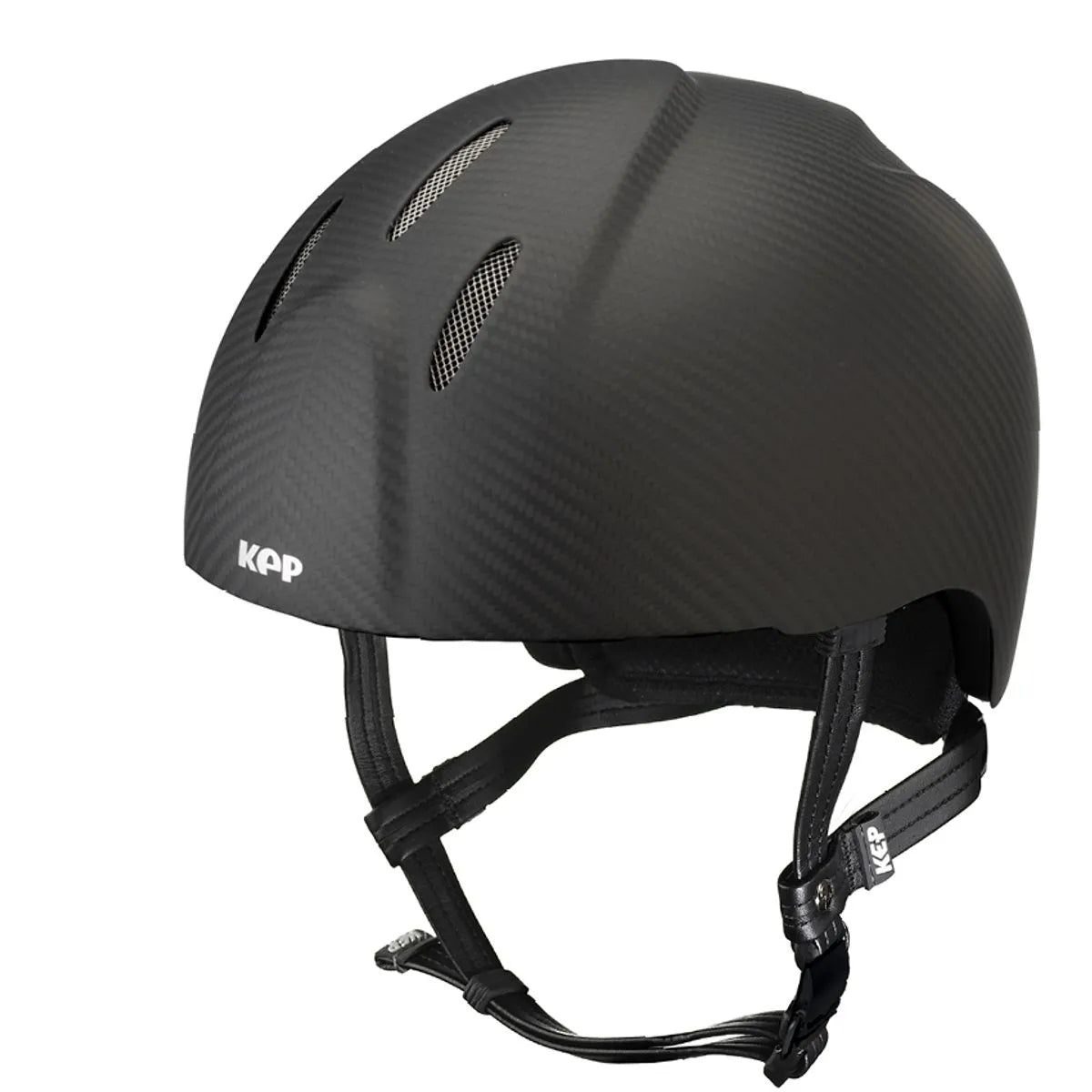 Black helmet on a white background