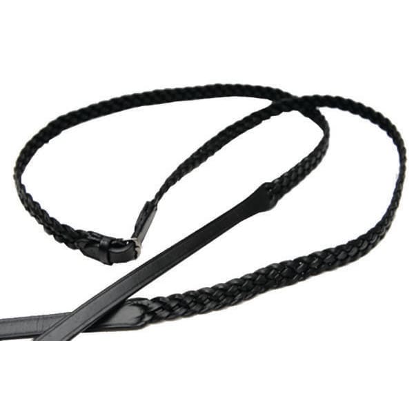 Boomerang Equestrian - Celtic Equine Plaited Reins Black