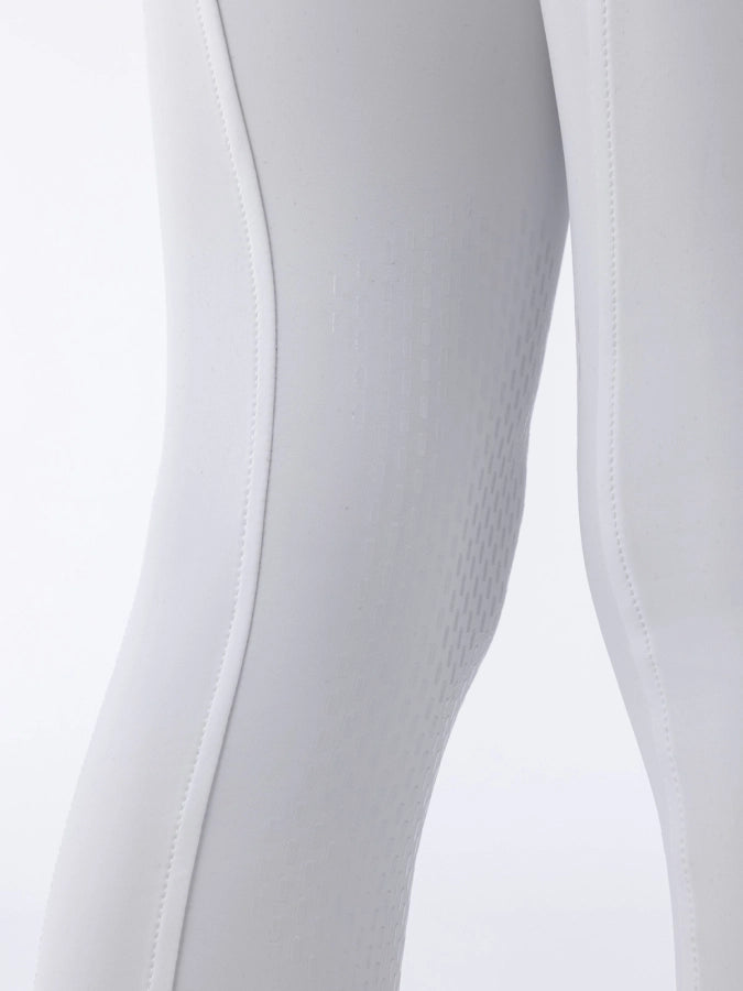 White riding tights on a white background