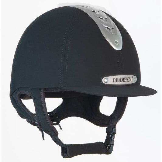 Champion Ventair Evolution Riding Hat Black - 59 CM - 7 1/4 / BLACK/SILVER - helmet