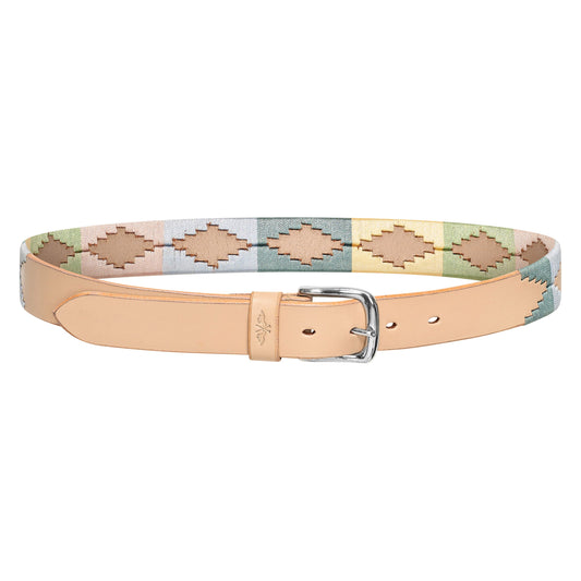 Colourful belt on a white background