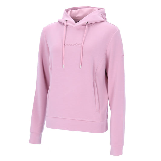 Pink hoodie on a white background