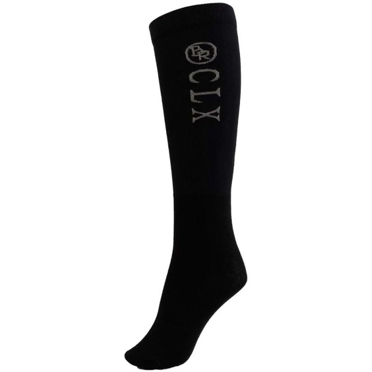 Black sock with 'CLX' logo on a white background