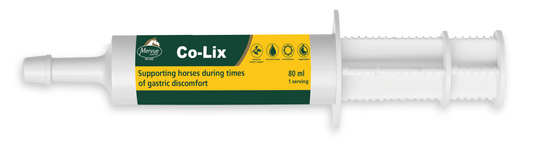 Co-Lix tube for horses with a white background