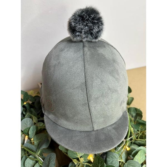 Equisilks Dri Helmet Cover Scuba Suede Grey