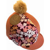 Equisilks Floral/Terracotta Lycra Helmet Cover