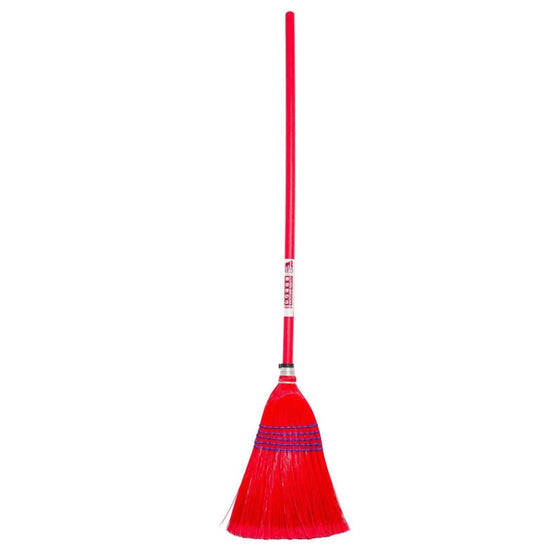 Deluxe Synthetic Witches Corn Broom - ONESIZE / RED - Broom