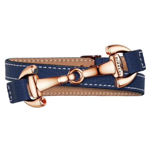 Boomerang Equestrian - Dimacci Ladies Alba Bracelet Marine/Rose Gold Plated Clasp