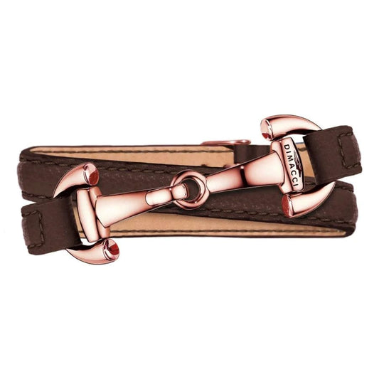 Boomerang Equestrian - Dimacci Ladies Ascot Bracelet Mocha/Rose Gold Plated Clasp