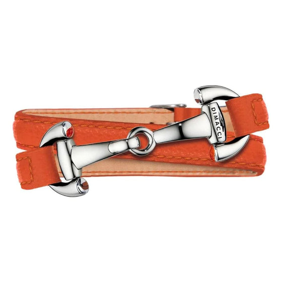 Dimacci Ladies Ascot Bracelet Orange/Stainless Steel Clasp - Bracelet