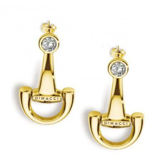 Boomerang Equestrian - Dimacci Ladies Halla Bit Stud Earrings Gold Plated