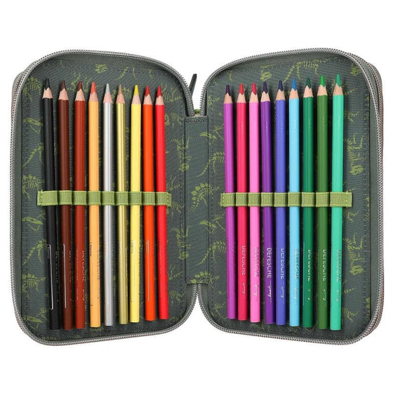 Dino World Triple Pencil Case LED - ONESIZE - Pencil Case
