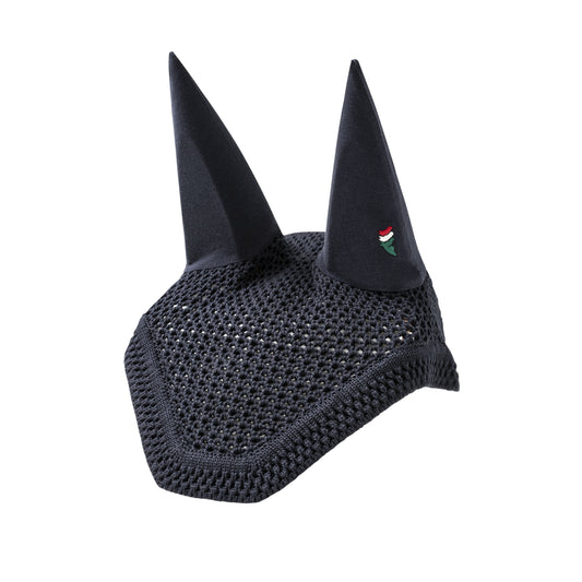 Boomerang Equestrian - Equiline Soundproof Square Earnet Dave With Embroidery Patch Navy