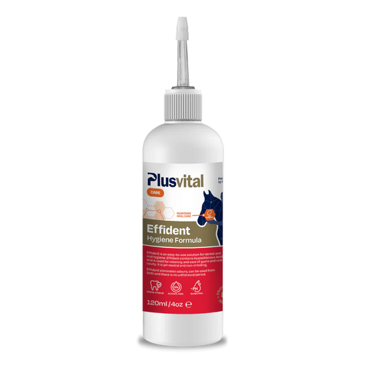 PlusVital Effident bottle on a white background