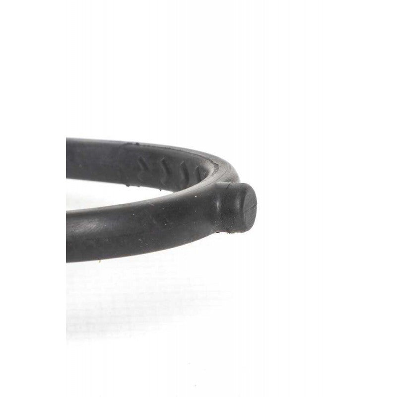 Rubber covered spur neck on a white background