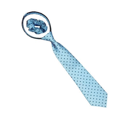 Boomerang Equestrian - Equetech Zipper Show Tie Light Blue/Navy