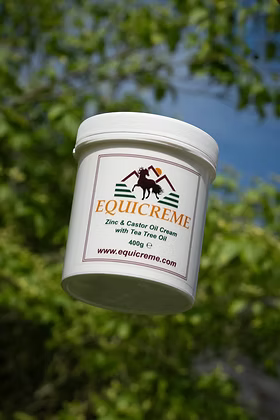 Equicreme container with trees in the background