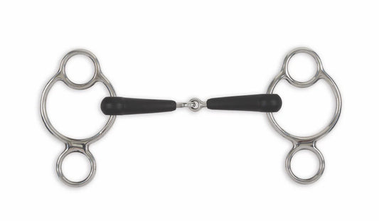 Two ring bit on a white background