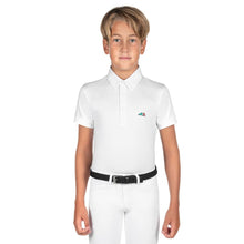  Equiline Boys Short Sleeved Competition Shirt JeremyK White - 10/11 / White - Competition Shirt