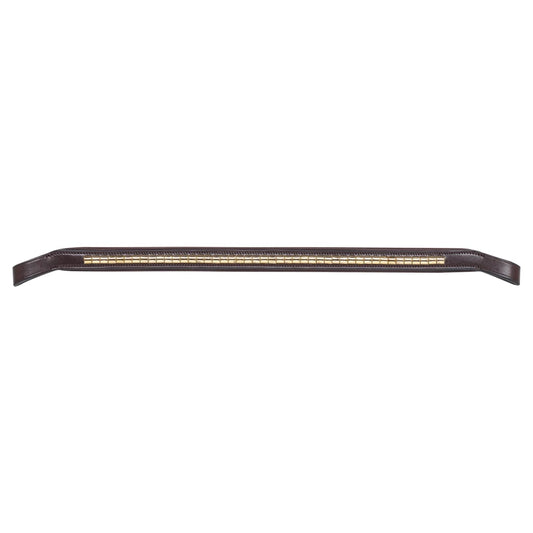 Boomerang Equestrian - Equiline Brass Clincher Browband Brown - BB0423
