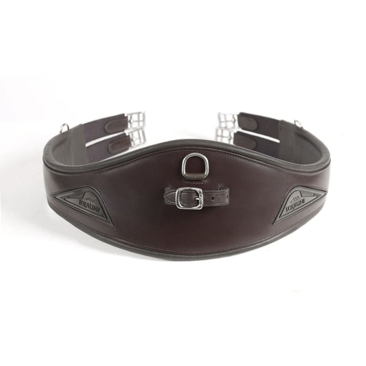 Boomerang Equestrian - Equiline Classic Shaped Anatomic Leather Jump Girth Havana