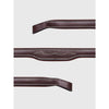 Equiline Browband BB0418 Shaped With Fancy Stitching Brown - Browband