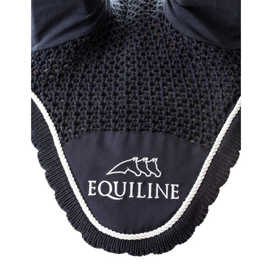 Equiline Horse Earnet Outline Navy - FULL - Fly Veil