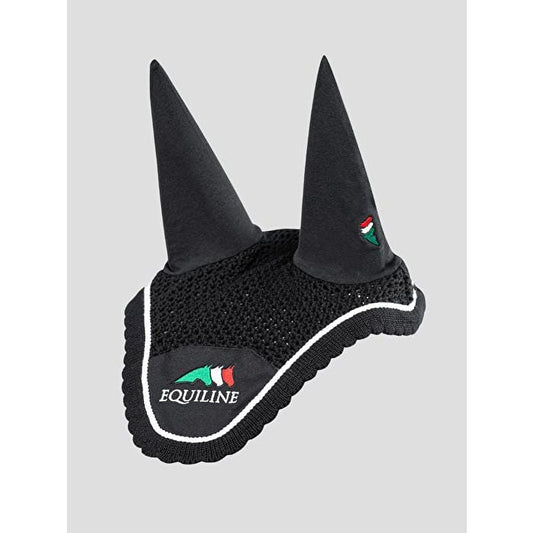 Boomerang Equestrian - Equiline Horse Earnet Team Fly Veil Black