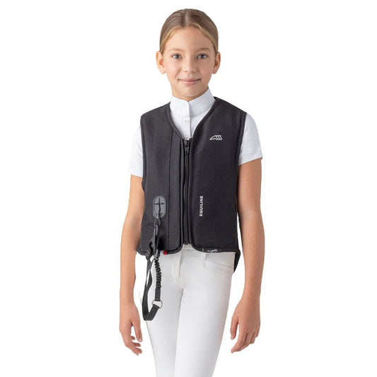 Boomerang Equestrian - Equiline Junior Horse Riding Air Vest Black