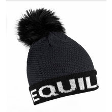  EQUILINE KNITTED POM POM HAT CLIFFECP BLACK ONESIZE - BLACK / ONESIZE
