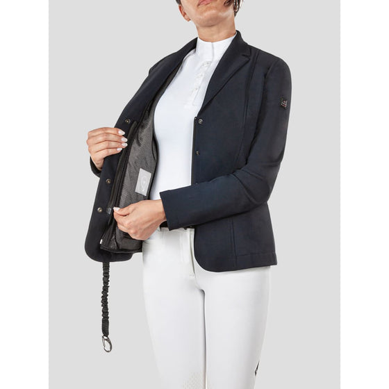 Equiline Ladies Competition Jacket Air Bag Navy - Competition Jacket