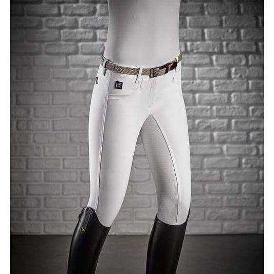 Boomerang Equestrian - Equiline Ladies Full Grip Breeches Cedar White