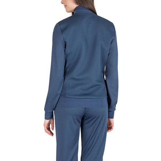 Equiline Ladies Full Zip Sweatshirt Elaste Diplomatic Blue - Sweat Shirt