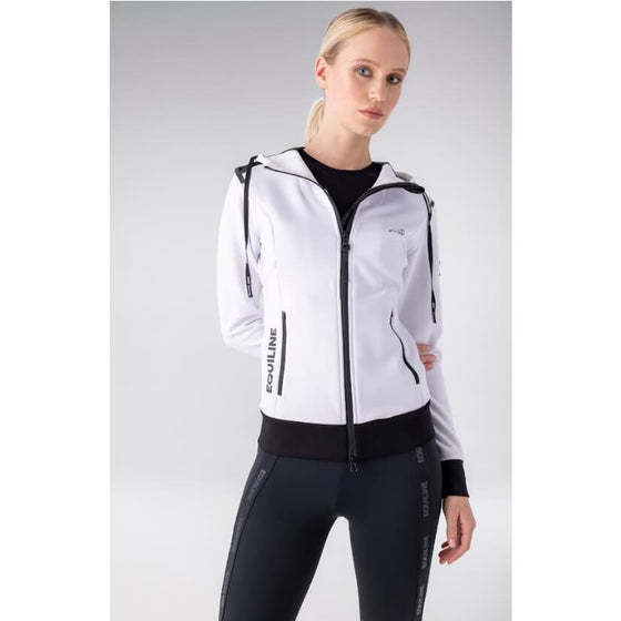 Equiline Ladies Full Zip Tech Sweatshirt Cerriec Grey - Ladies Hoodie