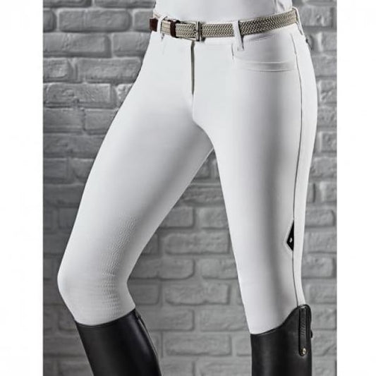 Boomerang Equestrian - Equiline Ladies Knee Grip Breeches Ash White