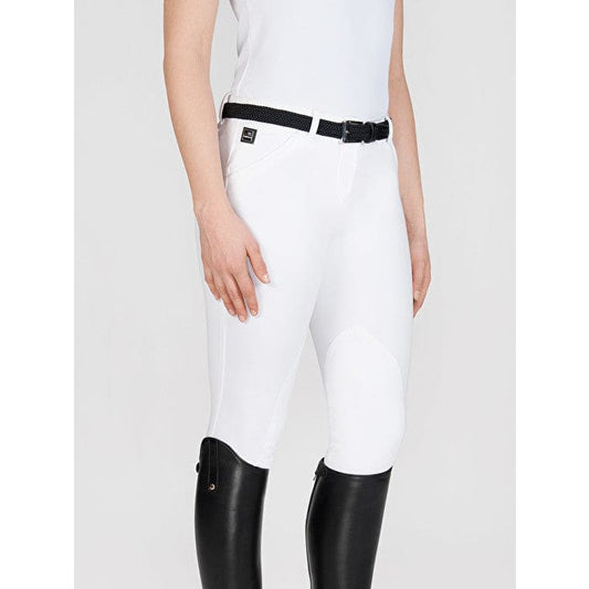 Boomerang Equestrian - Equiline Ladies Knee Patch Breeches Boston White