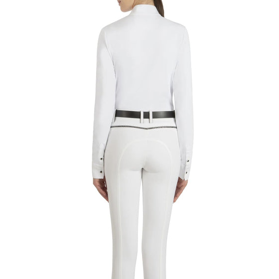 EQUILINE LADIES LS COMPETITION SHIRT GAYLAG WHITE 40