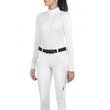  Equiline Ladies Long Sleeved Competition Shirt GhitaK White - SMALL / WHITE - Competition Shirt