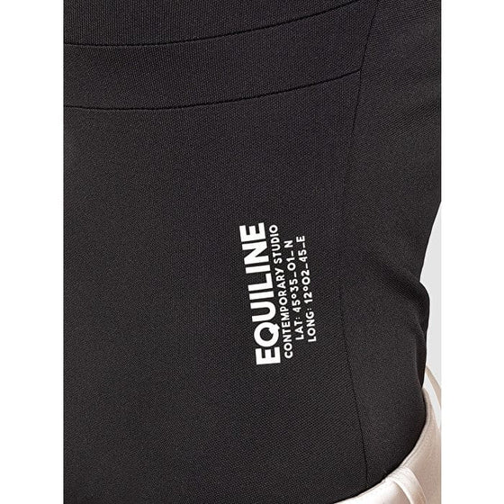Equiline Ladies Short Sleeved Competition Shirt Cressidyc Black - Competition Shirt