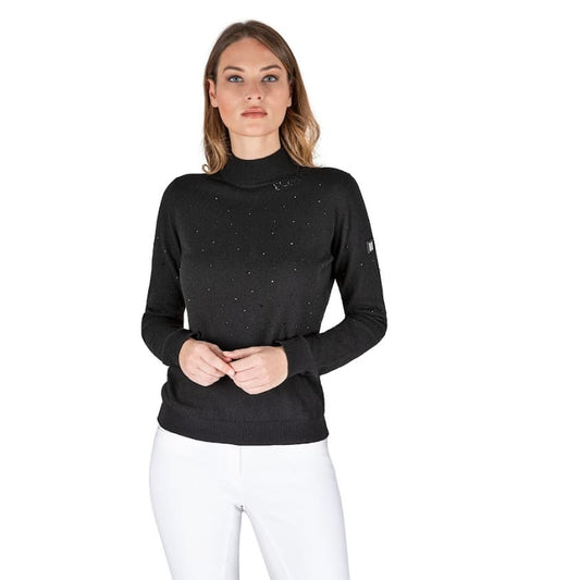 EQUILINE LADIES TURTLENECK PULLOVER GRUELEG BLACK XS