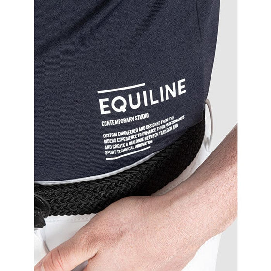 Equiline Men’s Competition Polo Shirt Connellec Navy - Competition Shirt