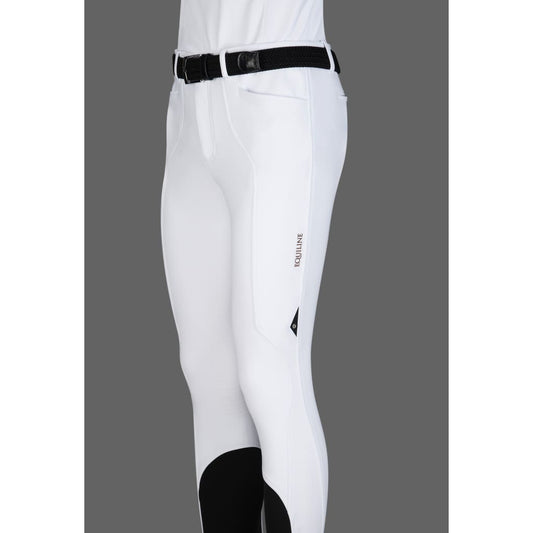 Boomerang Equestrian - Equiline Men's Knee Grip Breeches Edis White