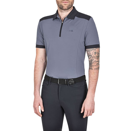 Equiline Men’s Short Sleeved Polo Shirt Creec Avio Navy - Polo Shirt