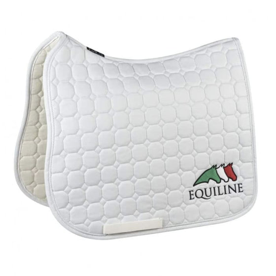 Equiline Octagon Team Saddle Pad Dressage White - FULL - Saddle Pad