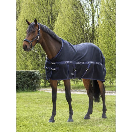 Boomerang Equestrian - Equiline Polycotton Sheet Reynosa Navy