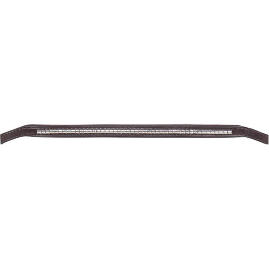 Boomerang Equestrian - Equiline Silver Clincher Browband Brown - BB0424